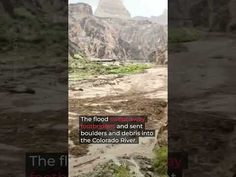 Flash flooding in Grand Canyon leaves more than 20 people missing