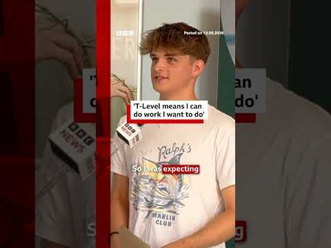 T-Level means I can do work I want to do'. #ResultsDay #BBCNews