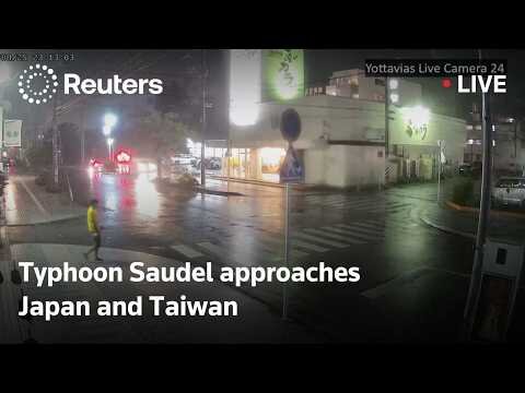 Typhoon Saudel approaches Okinawa