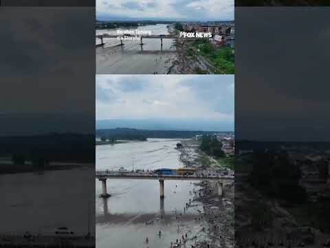 Video shows aftermath of Nepal's devastating flash floods #shorts