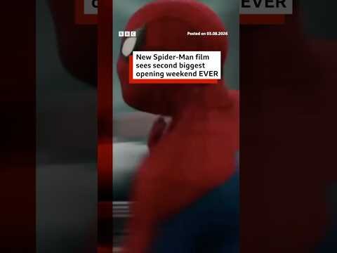 New Spider-Man film sees second biggest opening weekend ever. #SpiderMan #Marvel #BBCNews