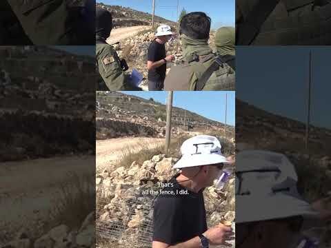 Palestinian-American confronts Israeli settler at West Bank home