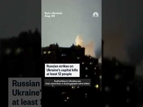 Russian strikes on Ukraine's capital kills at least 12