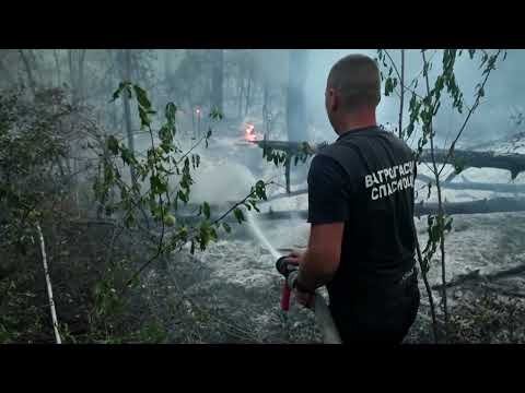 Serbian fire crews battle major blaze at a nature reserve