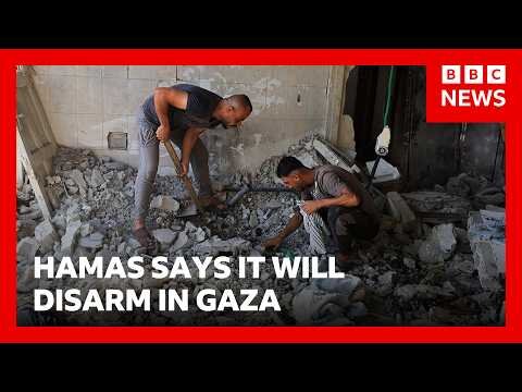 Hamas says it agrees to disarm in Gaza as at least eight killed in overnight strikes