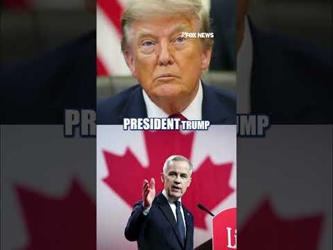 Trump calls on Canada to 'FALL IN LINE' amid tariff FEUD #shorts #world #tariffs #Trump