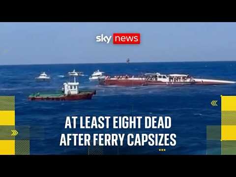 At least eight people dead as ferry capsizes off northern Cyprus
