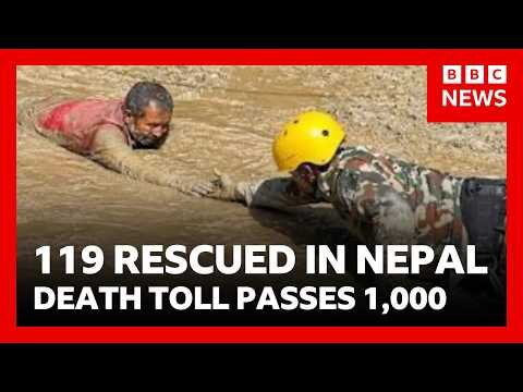 119 people rescued in Nepal as death toll passes 1,000 with 4,000 missing