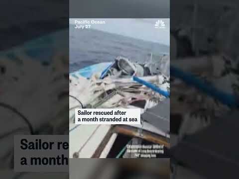 Sailor rescued after a month stranded at sea
