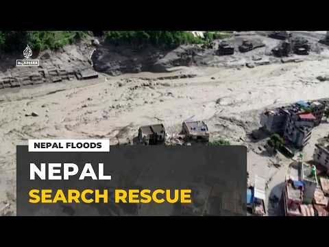 Nepal floods leave hundreds missing as search and rescue operations continue