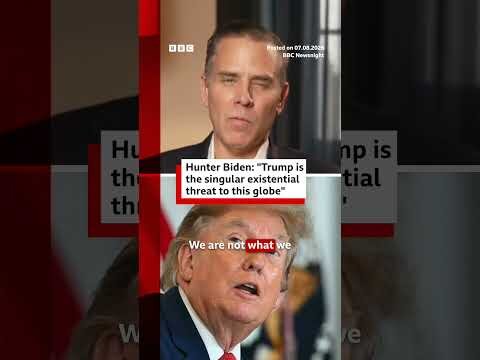 Hunter Biden: "Trump is the singular existential threat to this globe”. #BBCNews