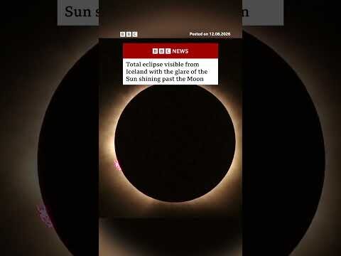 Total eclipse visible from Látrabjarg, Iceland. #Iceland #SolarEclipse #TotalEclipse #News #BBCNews