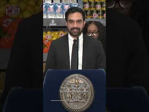 Mamdani tackles cost of living crisis in New York with 30% discounts