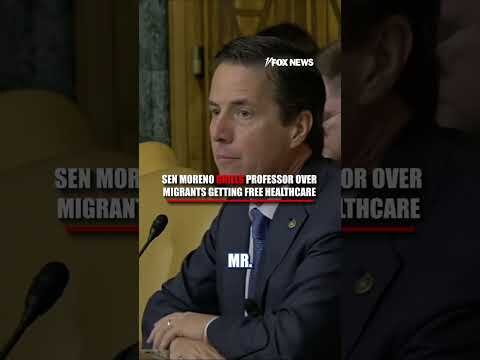 Sen Moreno GRILLS professor over free migrant healthcare #shorts #us #news #politics #immigration