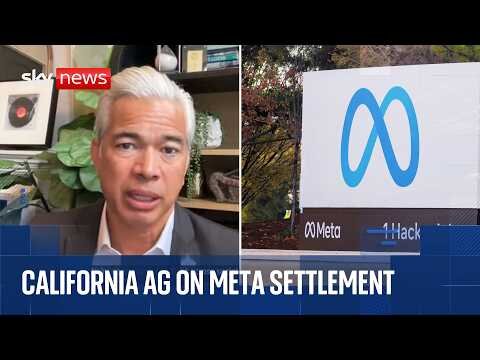 California attorney general speaks after Meta settlement