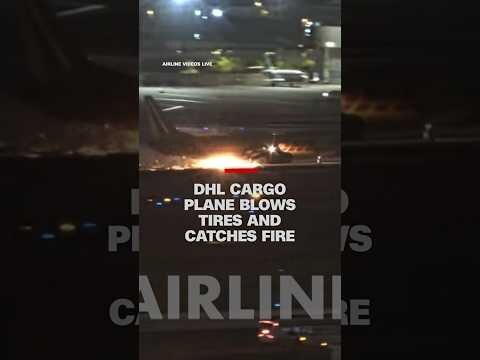 Fire, fire, fire’: DHL cargo plane catches fire at Los Angeles airport