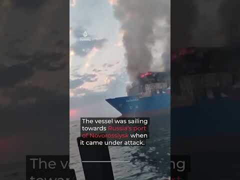 Turkish cargo ship catches fire after Black Sea drone attack