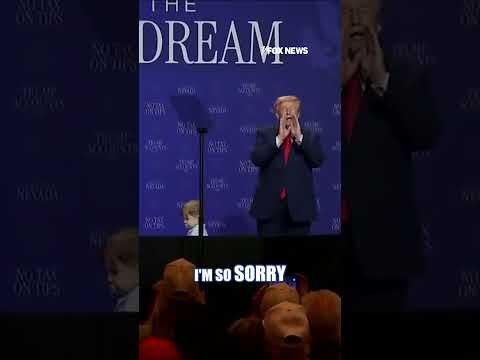 President Trump stops young boy from wandering off stage #shorts #foxnews #news #us