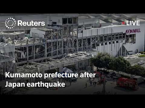 Kumamoto prefecture after Japan earthquake