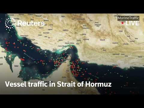 Vessel traffic in Strait of Hormuz