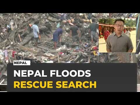 Nepal floods: International rescue teams search for hundreds still missing