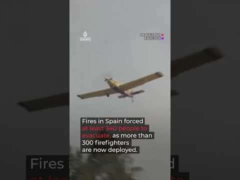 Wildfires in Albania and Spain cause hundreds to evacuate