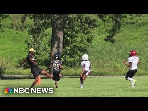 Parent trips 9-year-old football player