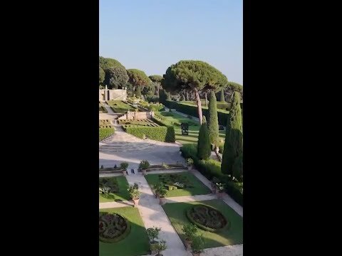 A rare look inside the Pope’s summer residence garden