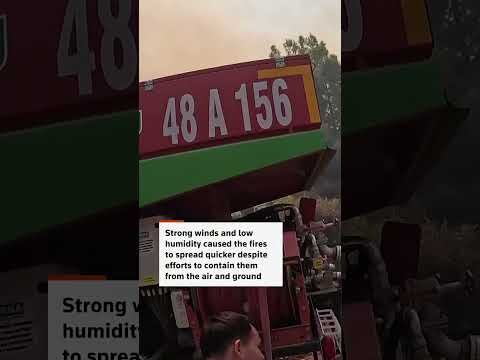 Dramatic fight against Turkey wildfire
