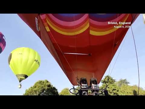 Flying high over Bristol at annual hot air balloon festival