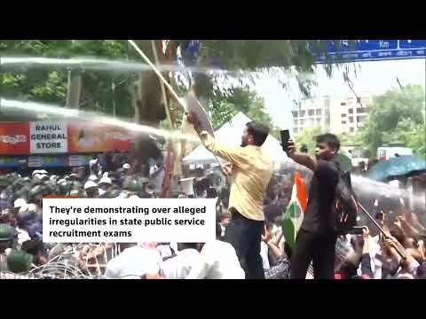Indian police unleash water cannon on Jharkand protesters