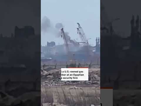 Drone hits US gas storage tanker at Egyptian port, security firm says