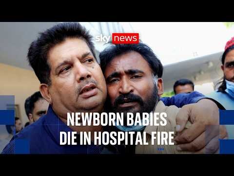 14 newborn babies die in Pakistan hospital fire
