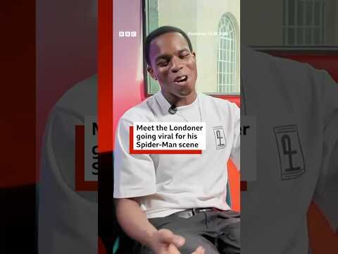 Meet the Londoner going viral for his Spider-Man scene. #SpiderManBrandNewDay #BBCNews