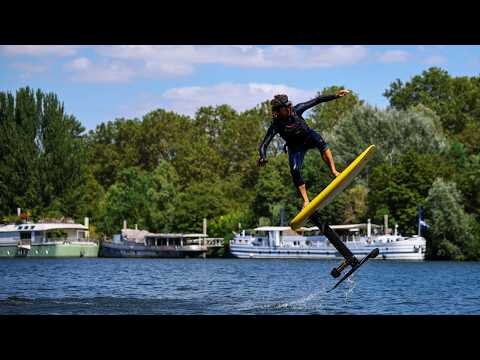 Like you're flying': Surfing the Seine on electric boards