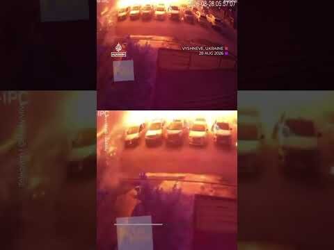 Narrow escape for woman as Russian drone hits residential area