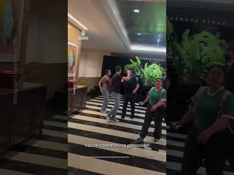 Protesters storm hotel, heckle Netanyahu in Washington DC