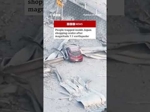 People trapped inside Japan shopping centre after magnitude 7.1 earthquake. #BBCNews