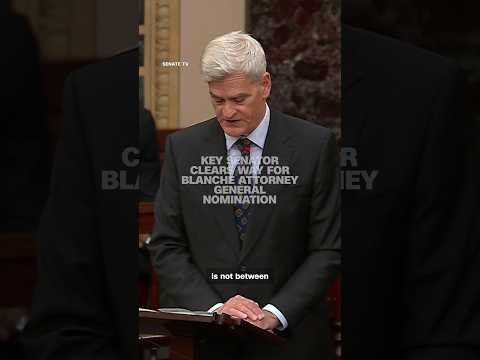 Key senator clears way for Blanche attorney general nomination