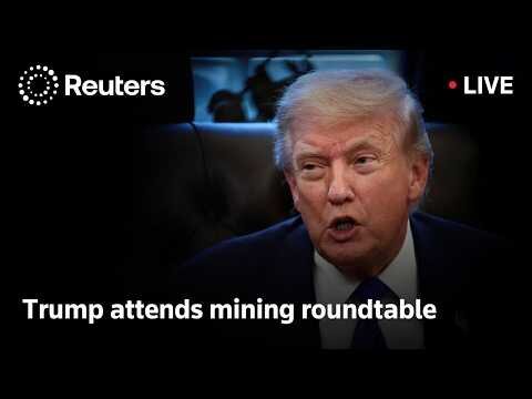 Trump attends mining roundtable