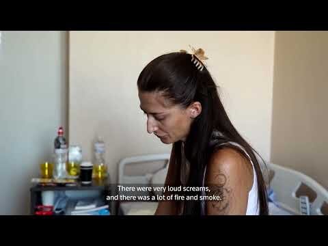 Survivor recalls casualties in parking lot after Russian strike