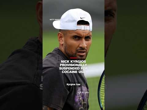 Nick Kyrgios provisionally suspended for cocaine use