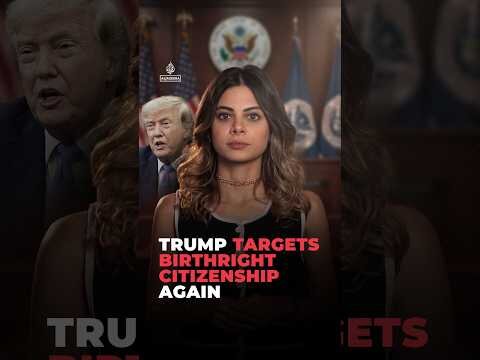 Trump targets birthright citizenship again #ajshorts