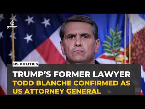 Todd Blanche narrowly confirmed as US attorney general despite concerns over Trump ties