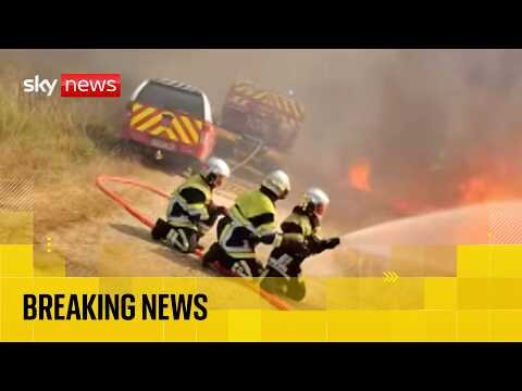 Wildfires rage in France as firefighting efforts continue