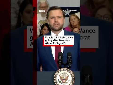 Why is US Vice-President JD Vance going after Abdul El-Sayed? #BBCNews