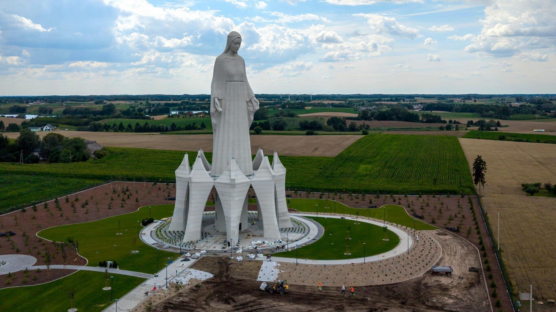 Europe's tallest Virgin Mary statue unveiled in rural Poland