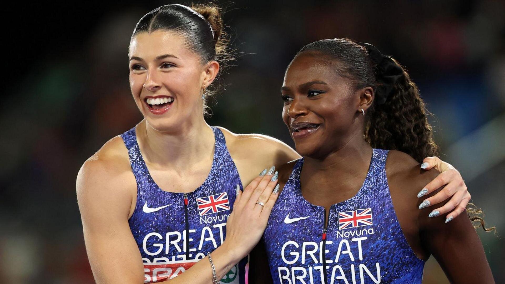 History for Hunt and Asher-Smith in golden finish for GB