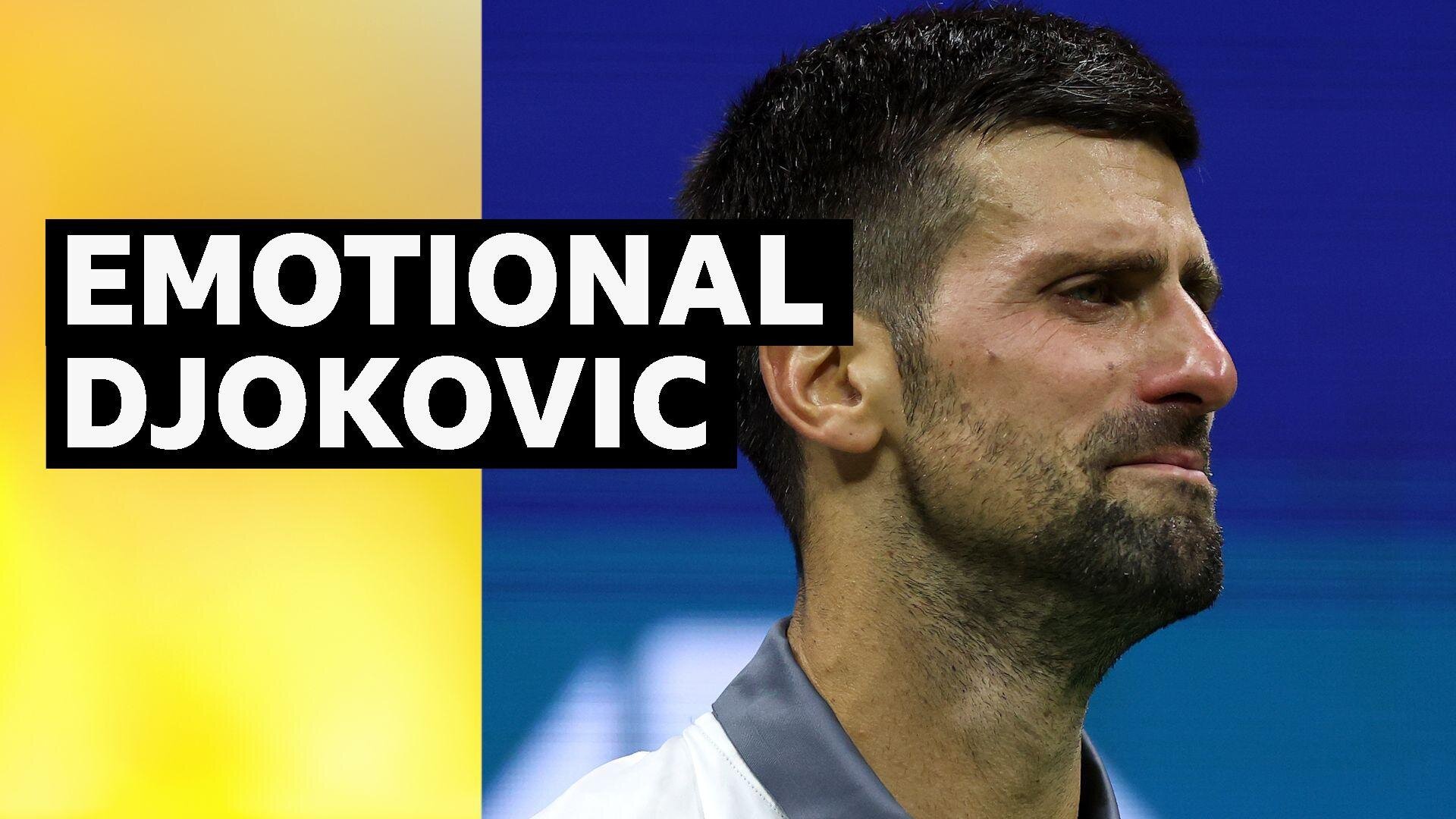 Djokovic overcome with emotion during US Open loss
