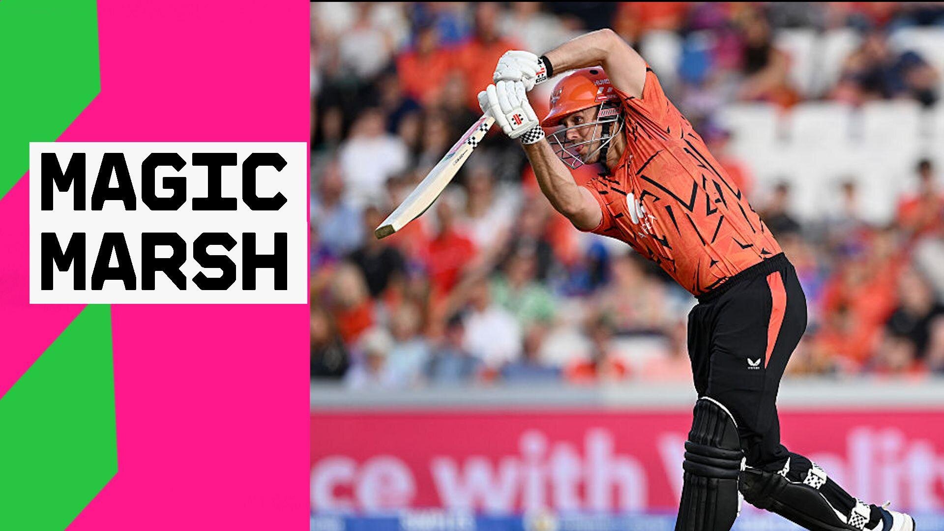 He's in the mood' - The best strikes of Marsh's incredible innings